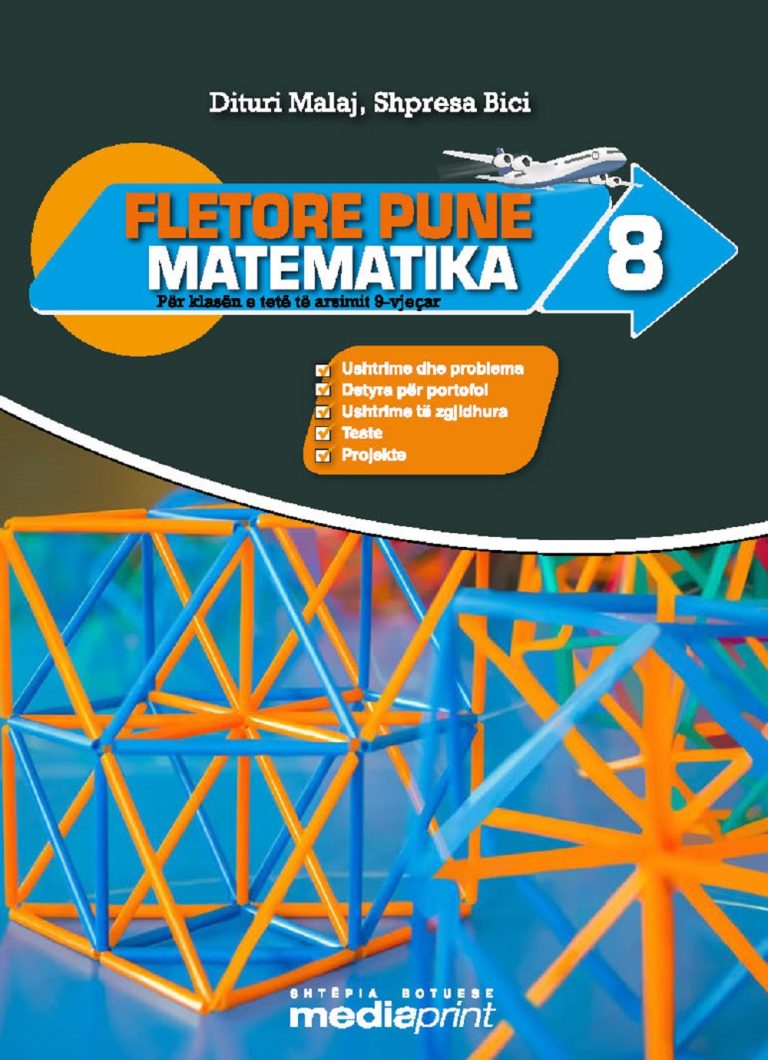 Fletore pune matemtika 8 (Mediaprint)