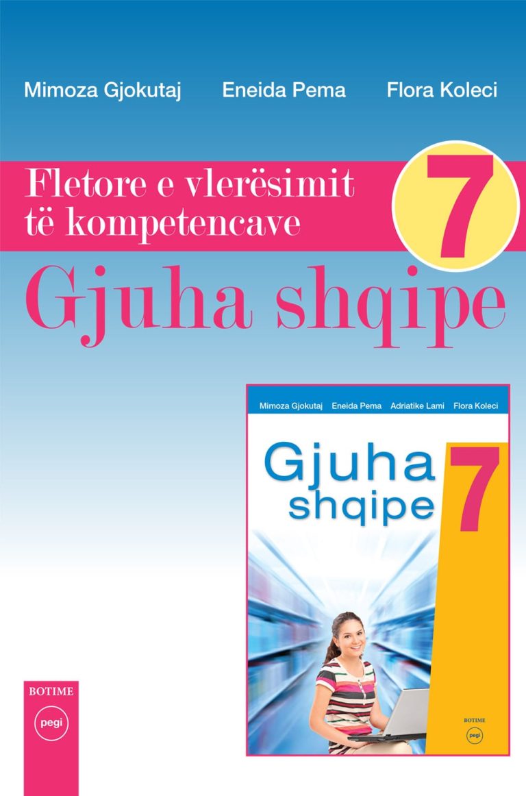Fletore e vleresimit te kompetencave gjuha shqipe 7 (Pegi)