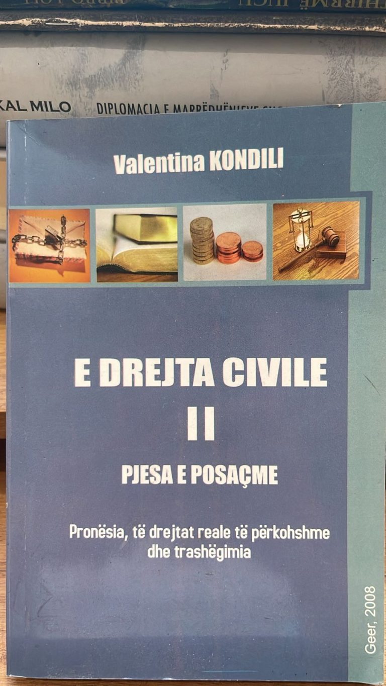 E drejta civile 2 Pjesa e posacme