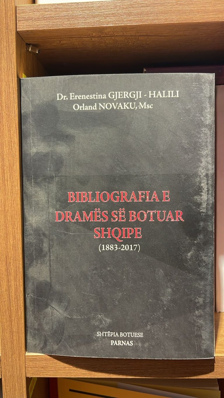 Bibliografia e drames se botuar shqipe (1883-2017)