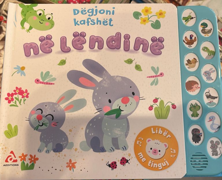 Degjoni kafshet ne lendine-liber me tinguj